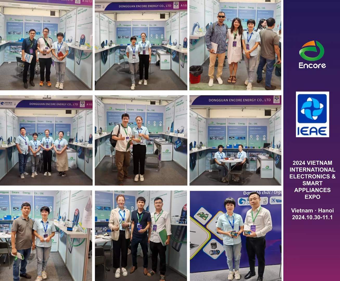 29 Oktober- 1 November 2024 Dongguan ENCORE Energy Co., Ltd. berpartisipasi dalam laporan berita Pameran Elektronik & Peralatan Pintar Internasional Vietnam