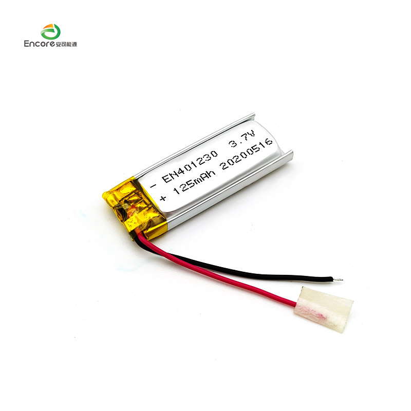 Baterai Lipo Perangkat yang Dapat Dipakai Cerdas 3.7v 125mah