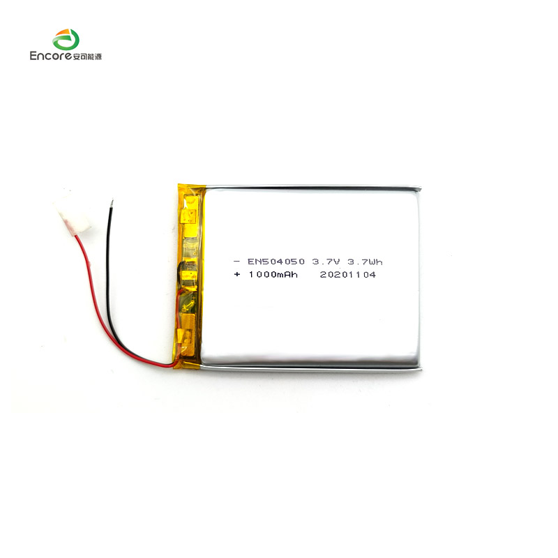 504050 3.7v 1000mah konektor lipo JST baterai polimer lithium untuk perangkat pertukaran portabel dengan UL