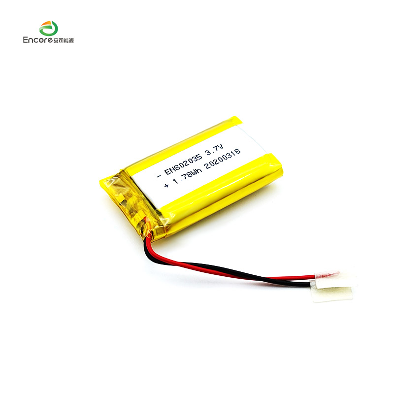 Baterai Polimer Li 802035 3.7v 480mah